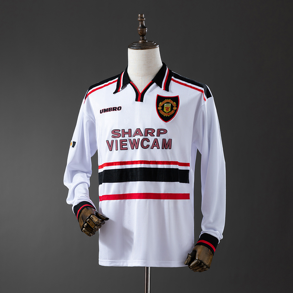 Long sleeves 1998-1999 Manchester United away jersey
