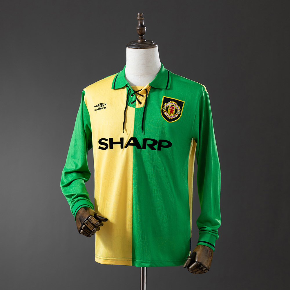 Long sleeves 1992-1994 Manchester United home jersey
