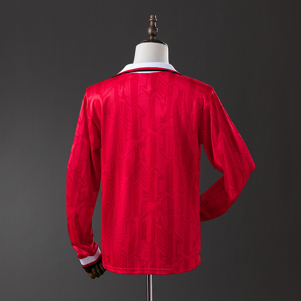 Long sleeves 1992-1994 Manchester United home jersey