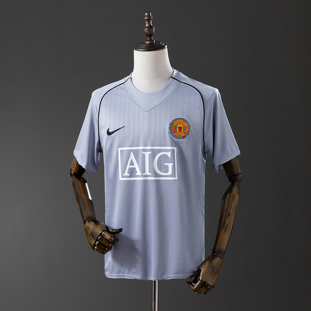 2007-2008 Manchester United Grey Goalkeeper Jersey