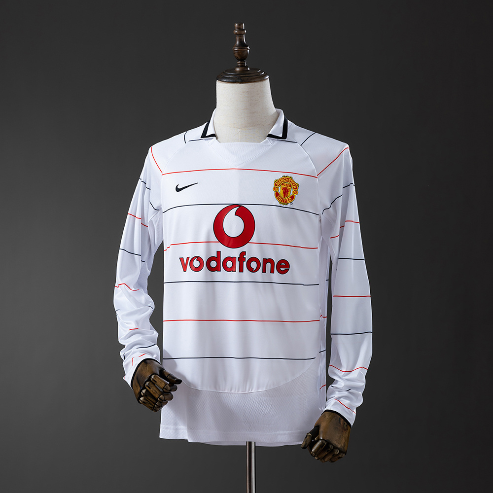 Long sleeves 2003-2004 Manchester United home jersey