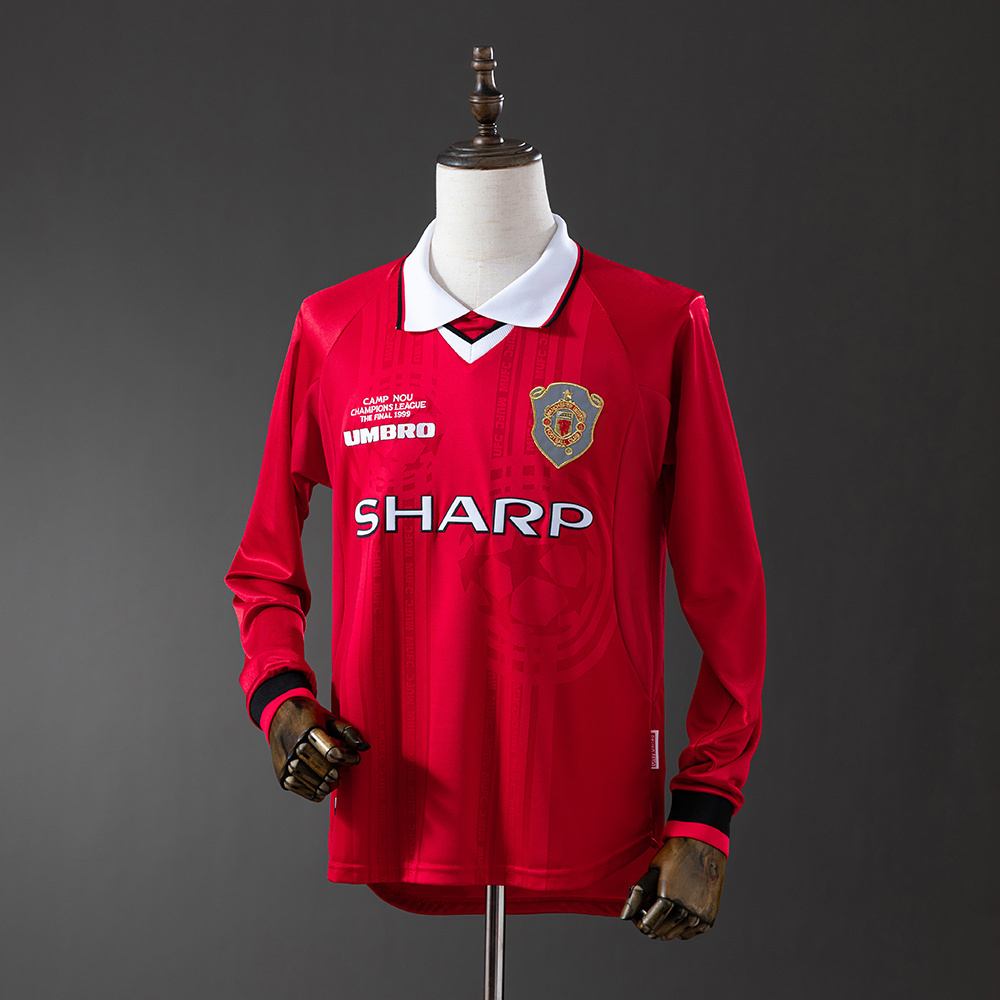 Long sleeves 1999-2000 Manchester United home jersey