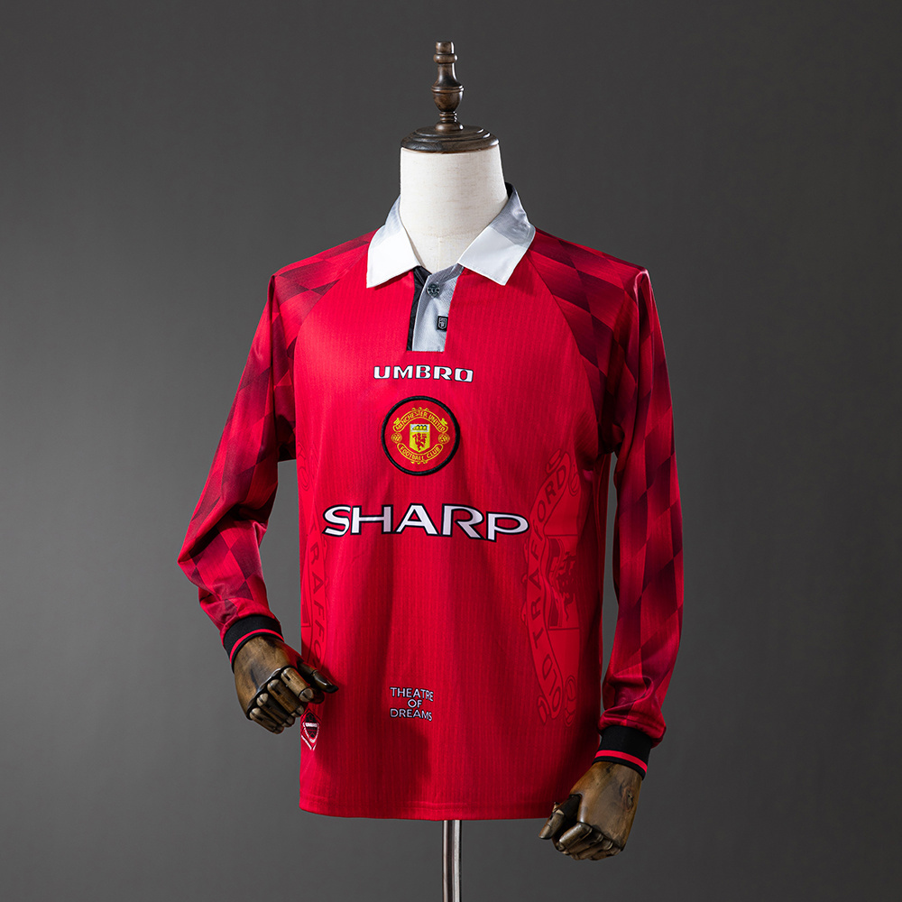 Long sleeves 1996-1997 Manchester United home jersey