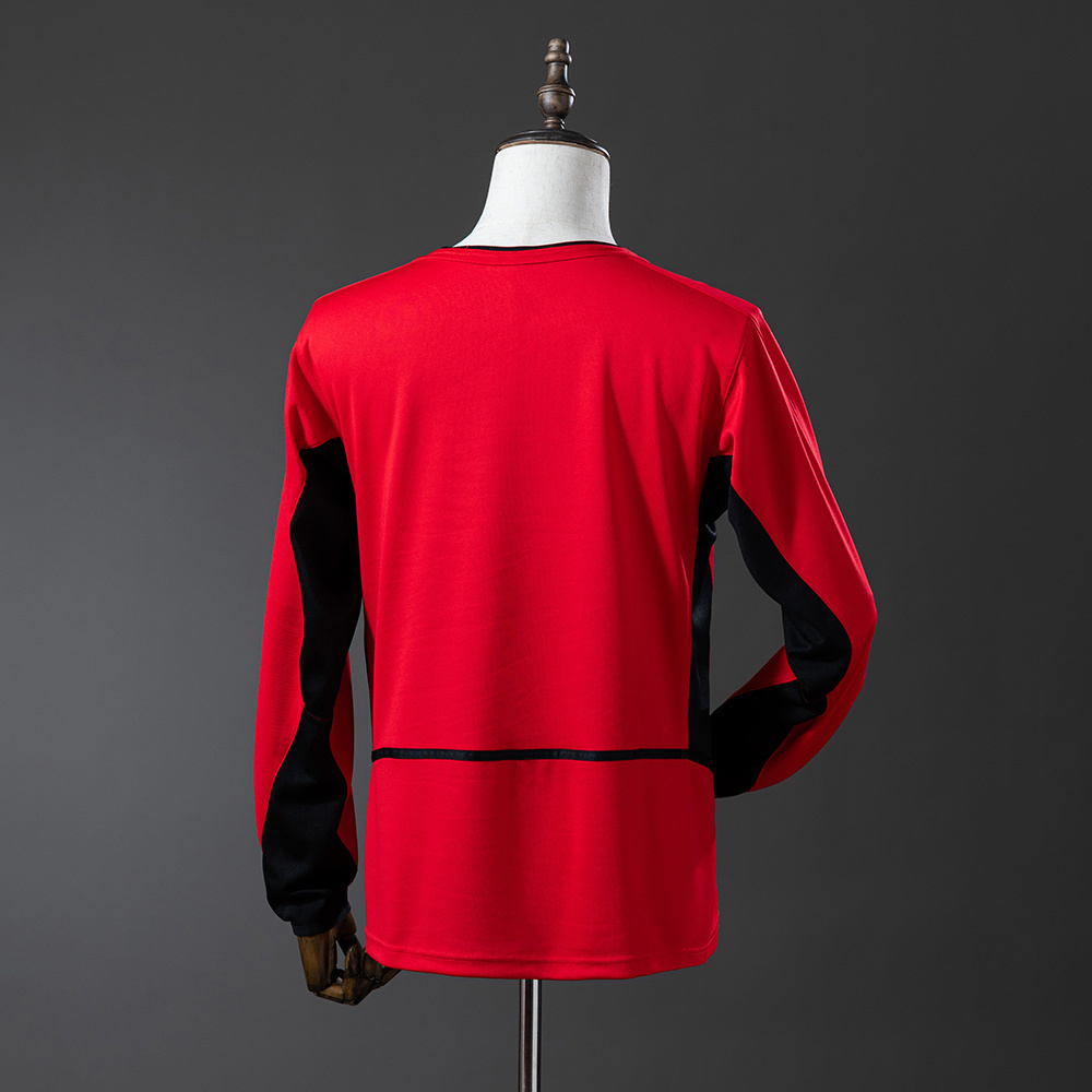 Long sleeves 2002-2004 Manchester United home jersey