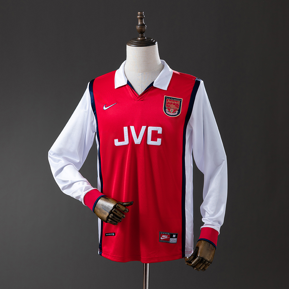 Long sleeves 1998-1999 Arsenal home jersey