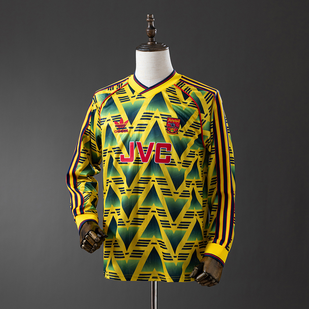 Long sleeves 1993 Arsenal away jersey