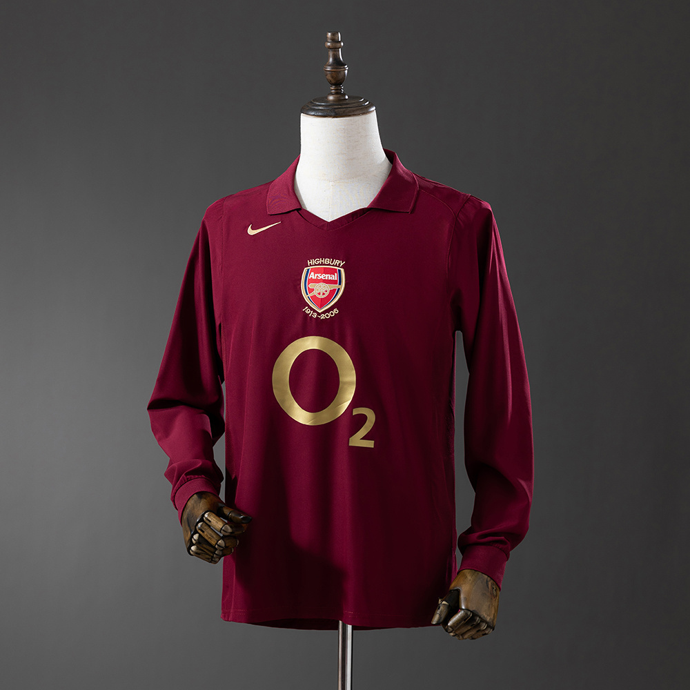 Long sleeves 2005-2006 Arsenal home jersey
