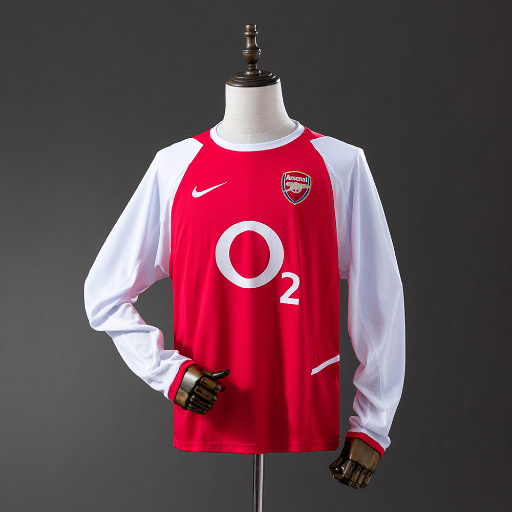 Long sleeves 2002-2004 Arsenal home jersey