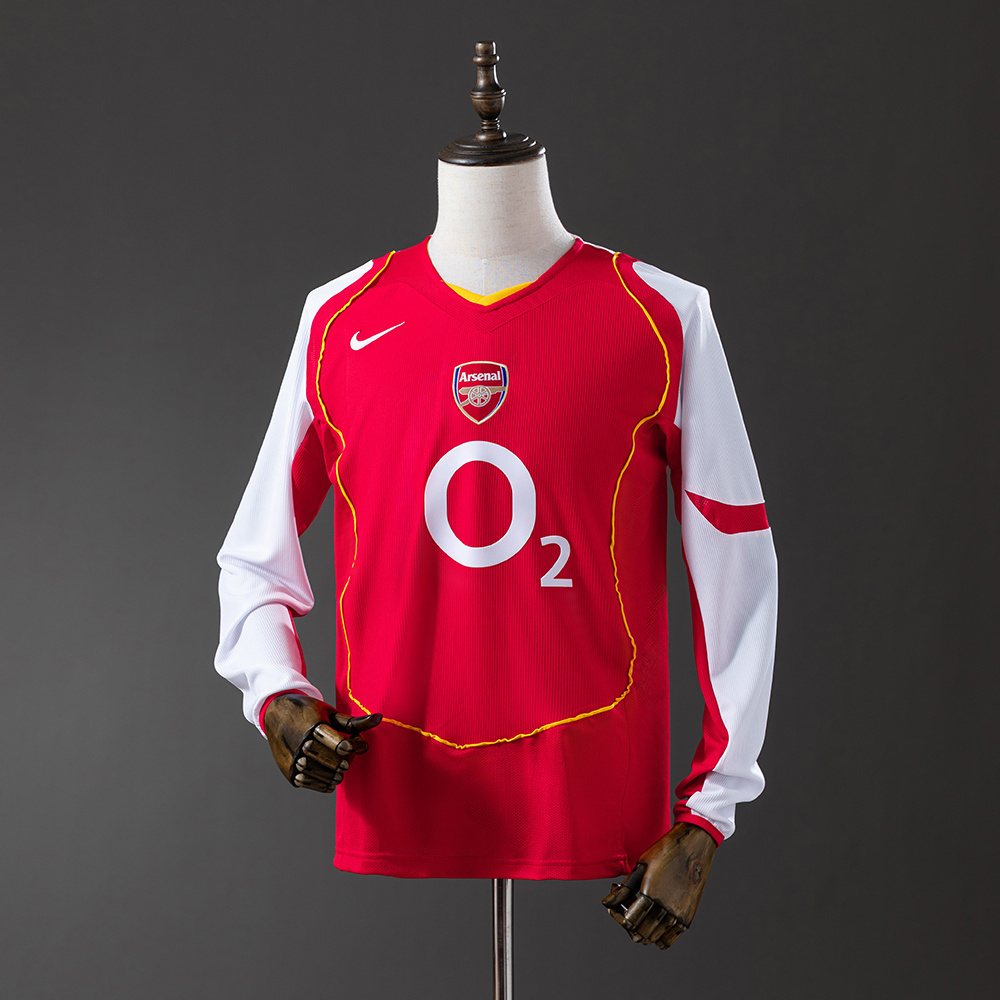 Long sleeves 2004-2005 Arsenal home jersey