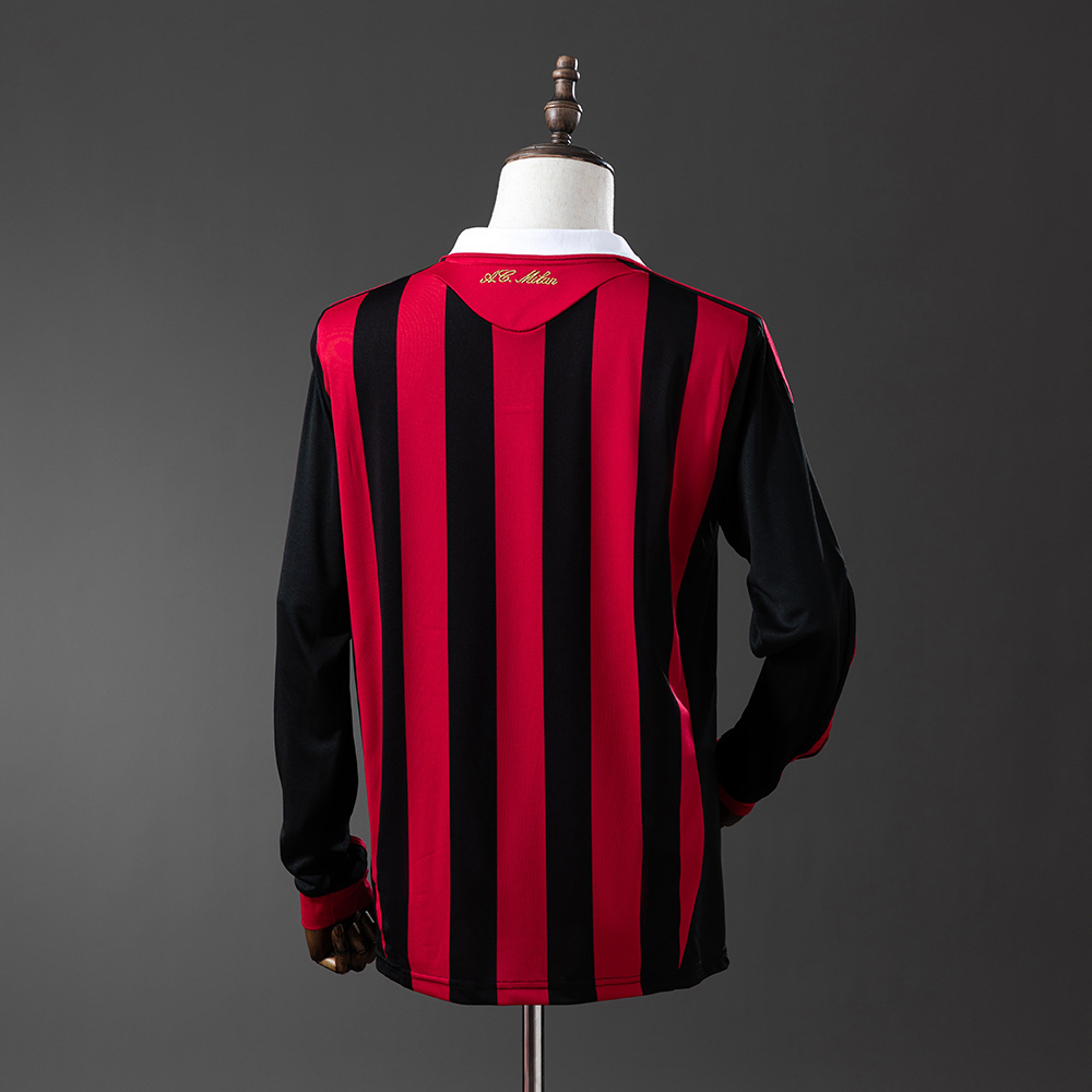 Long sleeves 2009-2010 AC Milan home jersey