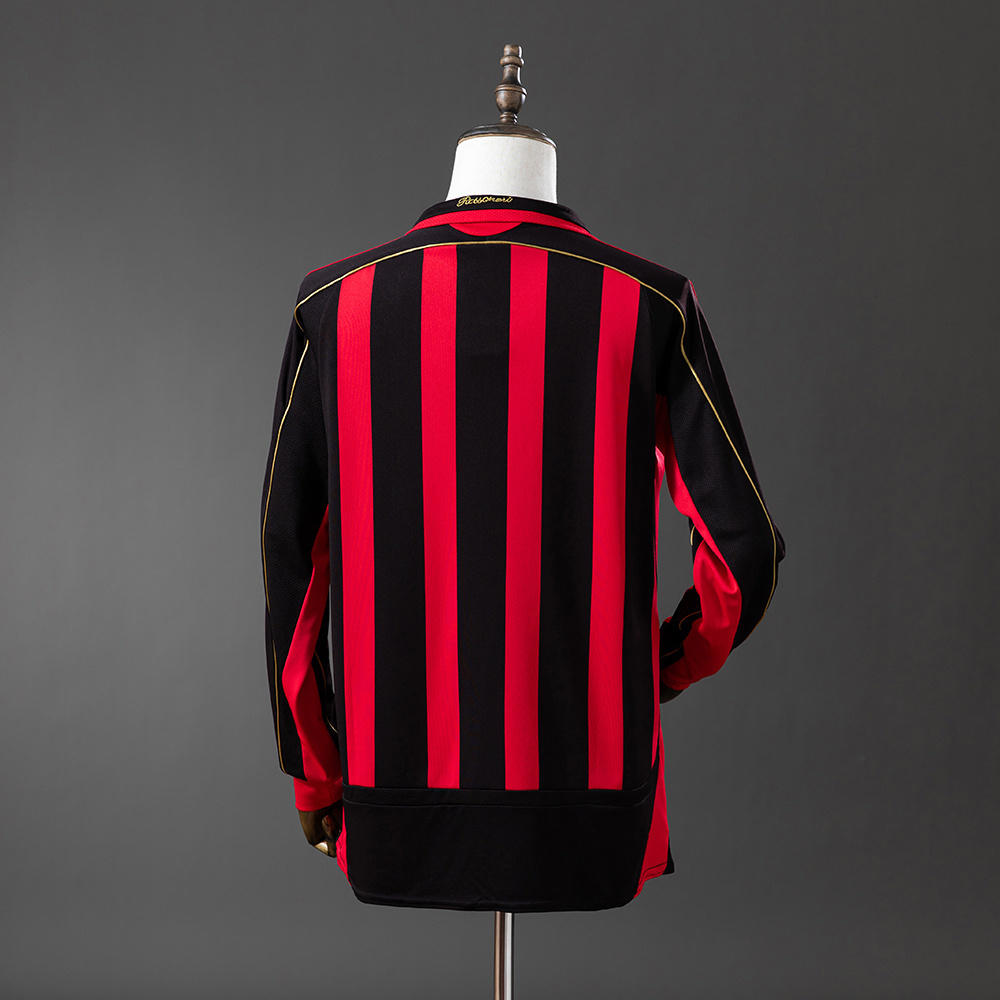 Long sleeves 2006-2007 AC Milan home jersey