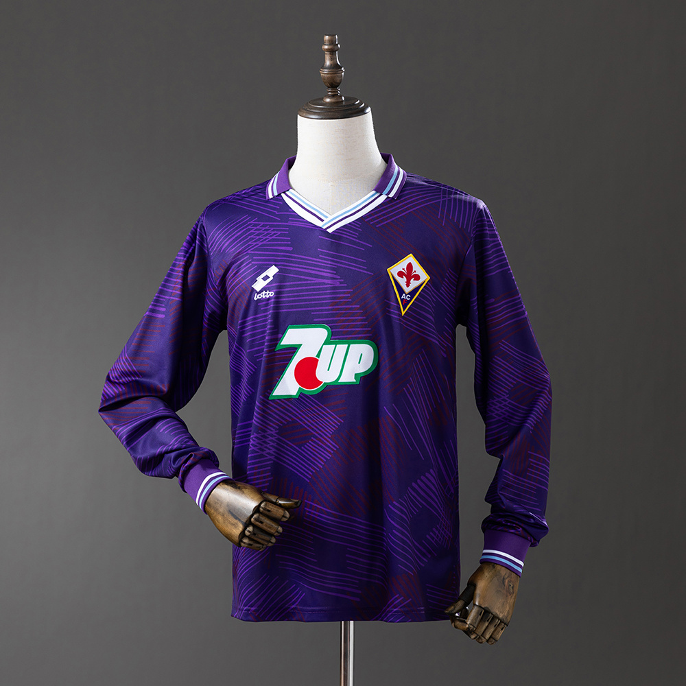 Long sleeves 1992-1993 Fiorentina Home jersey