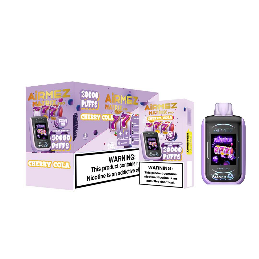 Airmez Matrix Pro Cherry Cola Vape - 30000 Puffs - Sweet Cherry & Cola Flavor