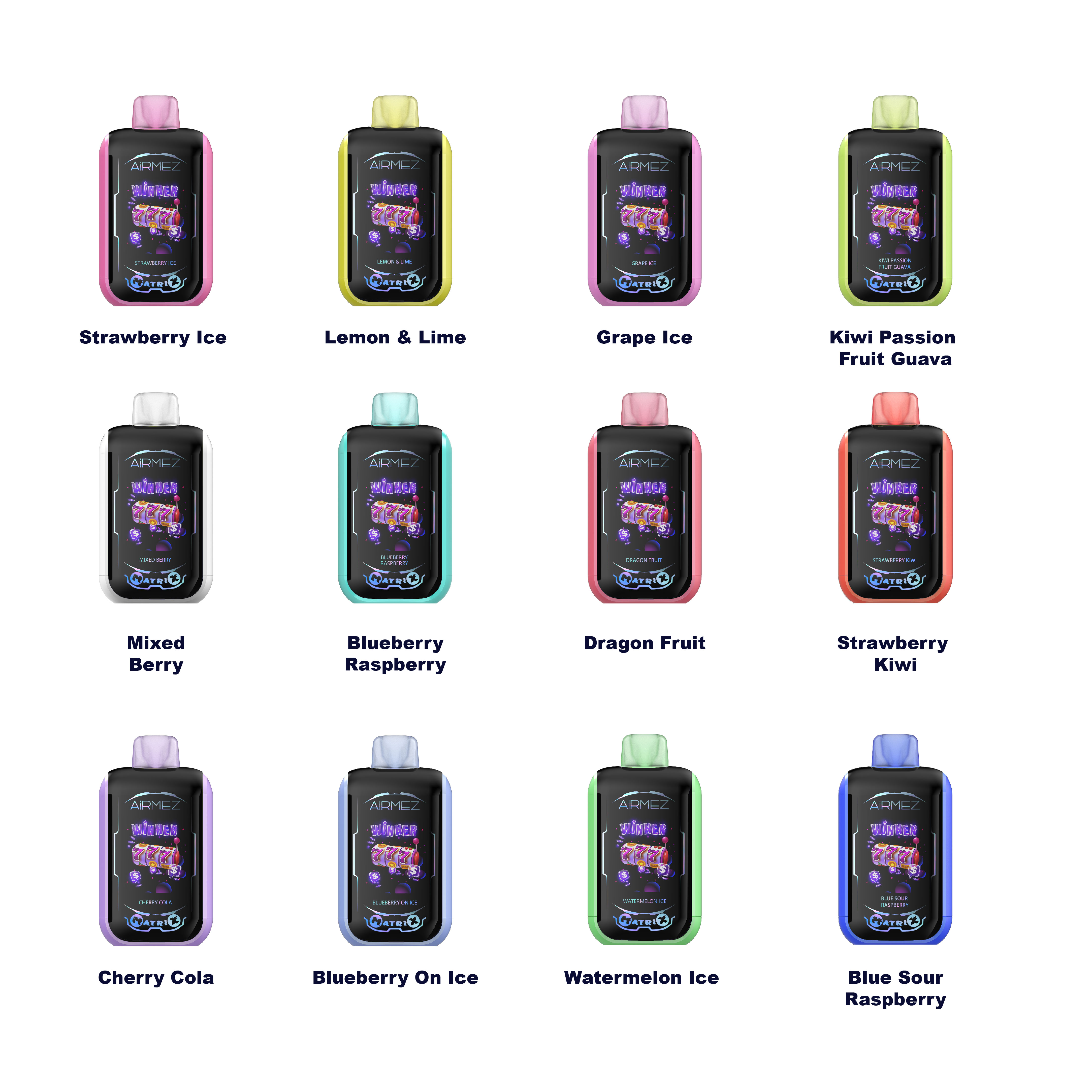 Airmez Matrix 30000 Puffs Disposable Vape – Dual Airflow, Dual Mesh Coils, Touch Pad & 2.1