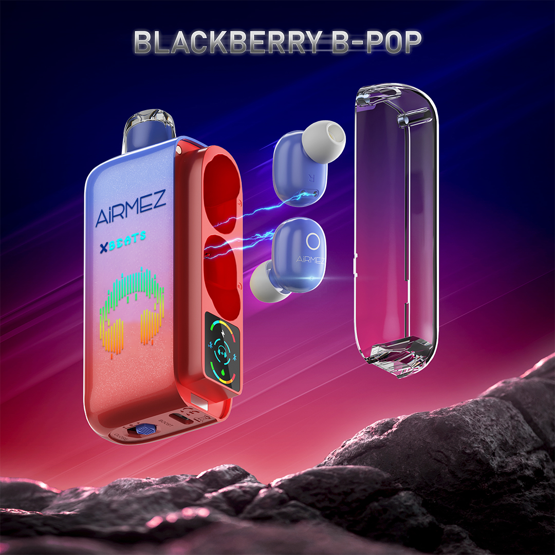 Airmez Xbeats Blackberry B-Pop Vape Earphone Disposable Vape - 40000 Puffs