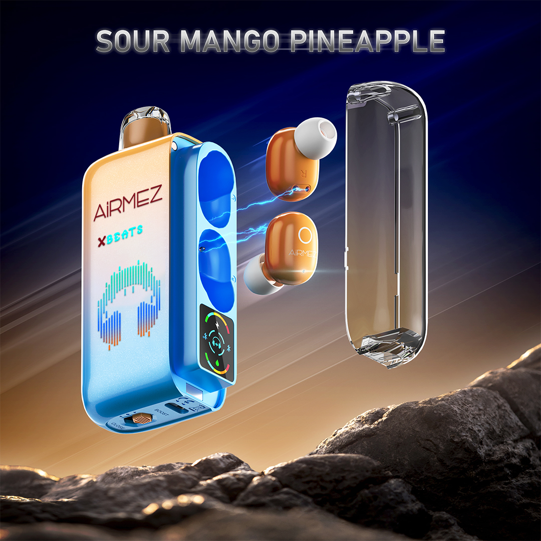 Airmez Xbeats Sour Mango Pineapple Vape Earphone Vape - 40000 Puffs