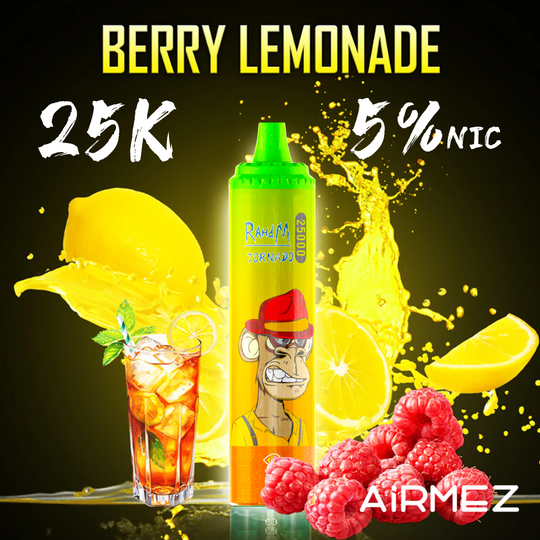 Airmez 25000 Puffs Fruits Flavors E-Cigarette E-Shisha I Disposable Vape with 20mg Nicotine E Liquid 25K Suction EU Warehouse Fast Shipping