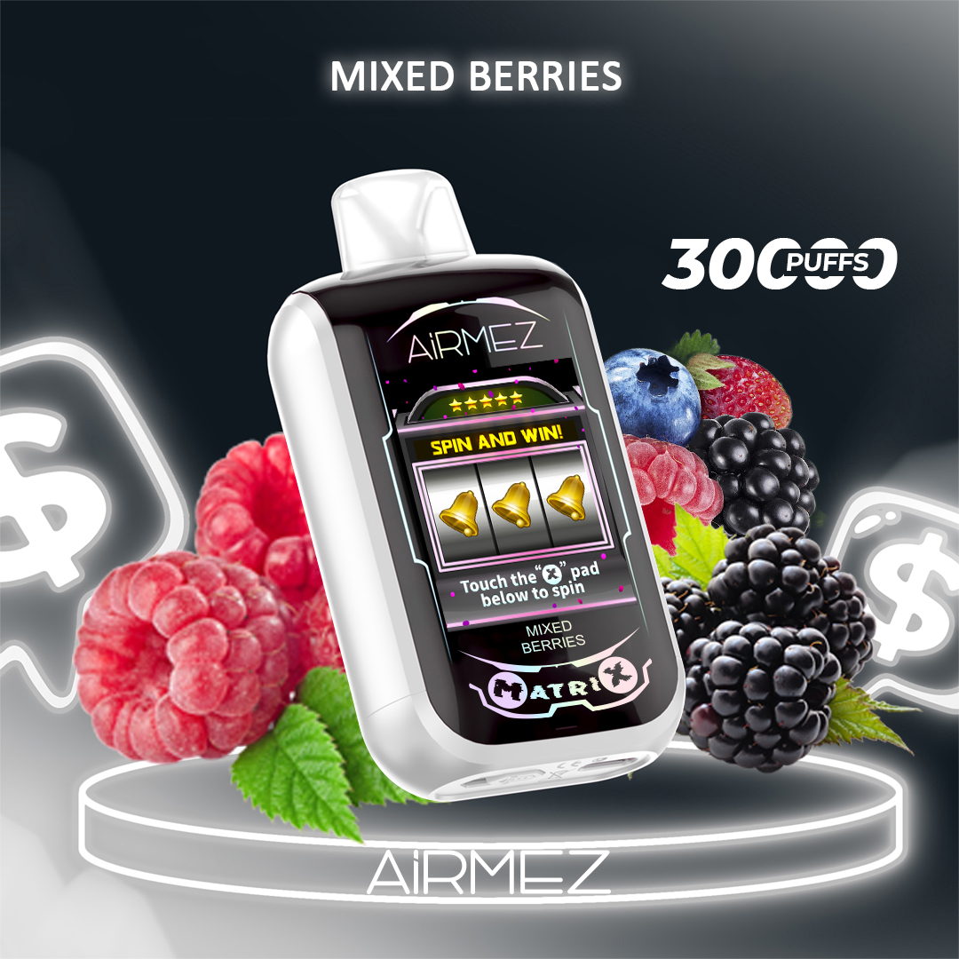 Airmez Matrix 30000 Puffs Disposable Vape – Dual Airflow, Dual Mesh Coils, Touch Pad & 2.1