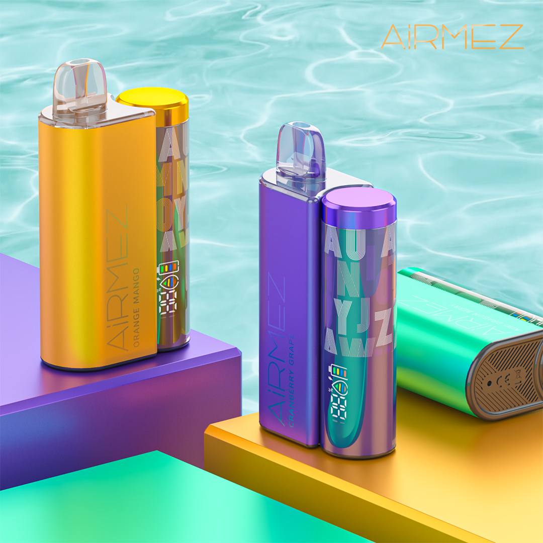 Airmez 20K Puffs Disposable Vape | 20mL E-Liquid | Type-C Rechargeable Mesh Coil E-Shisha Ship to AU