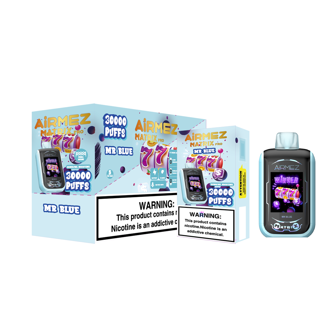 Airmez Matrix 30000 Puffs Disposable Vape – Dual Airflow, Dual Mesh Coils, Touch Pad & 2.1