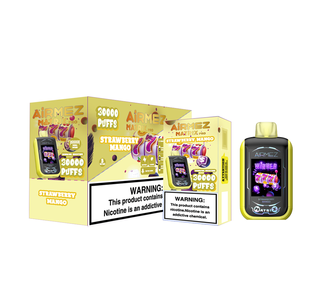 Airmez Matrix 30000 Puffs Disposable Vape – Dual Airflow, Dual Mesh Coils, Touch Pad & 2.1