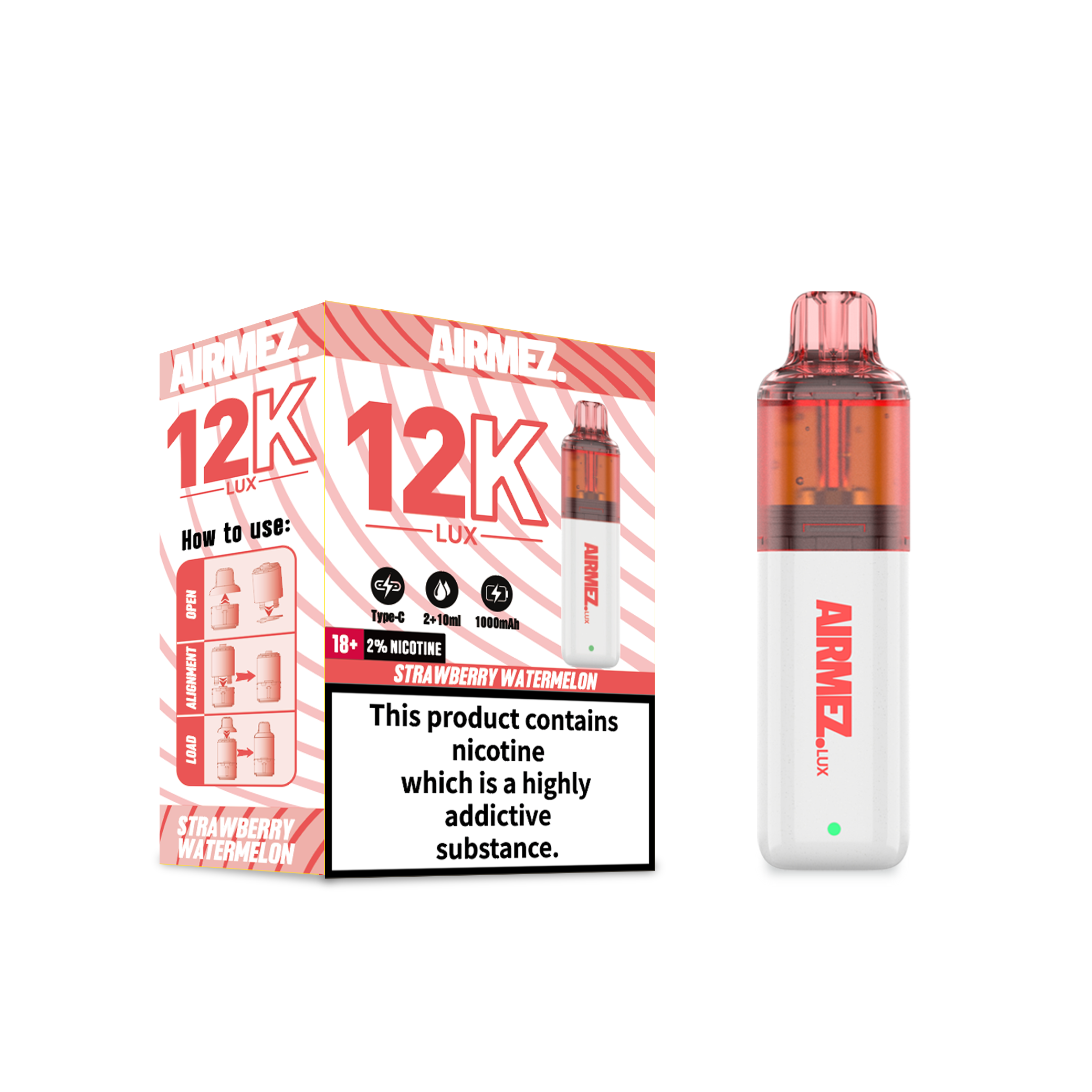 Airmez Lux 12000 Puffs Wholesale – UK Domestic Shipping | Refillable Vape Pod System