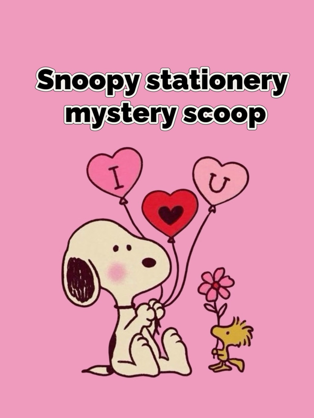 Snoopy Stationery Mystery Scoop
