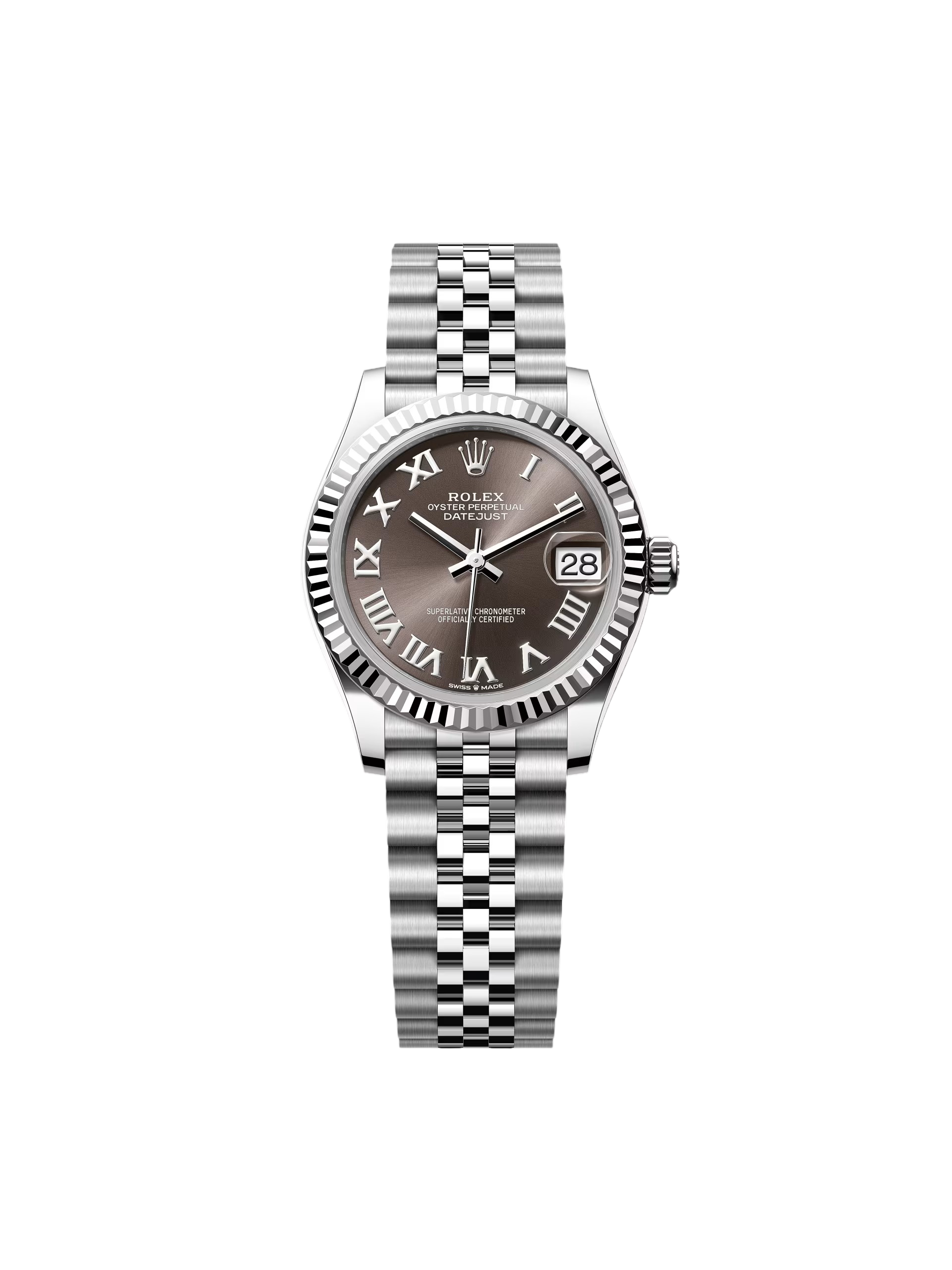 【Super Clone】ROLEX Datejust m278274-0021/0022 Dark Grey Roman 31mm Dial Oyster Watch