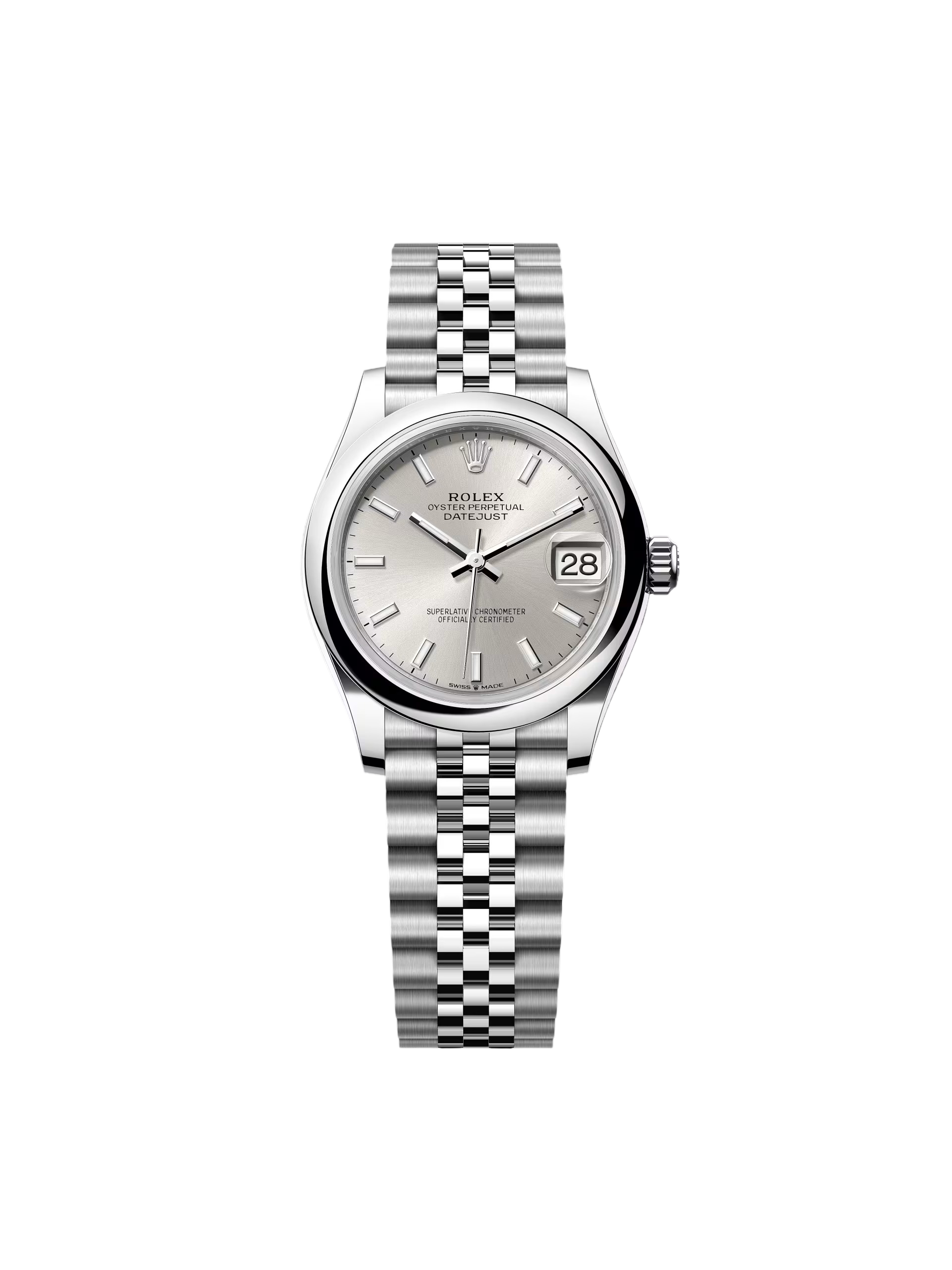 【Super Clone】ROLEX Datejust m278240-0005/0006 31mm  Silver Index Domed Bezel Oyster Oystersteel