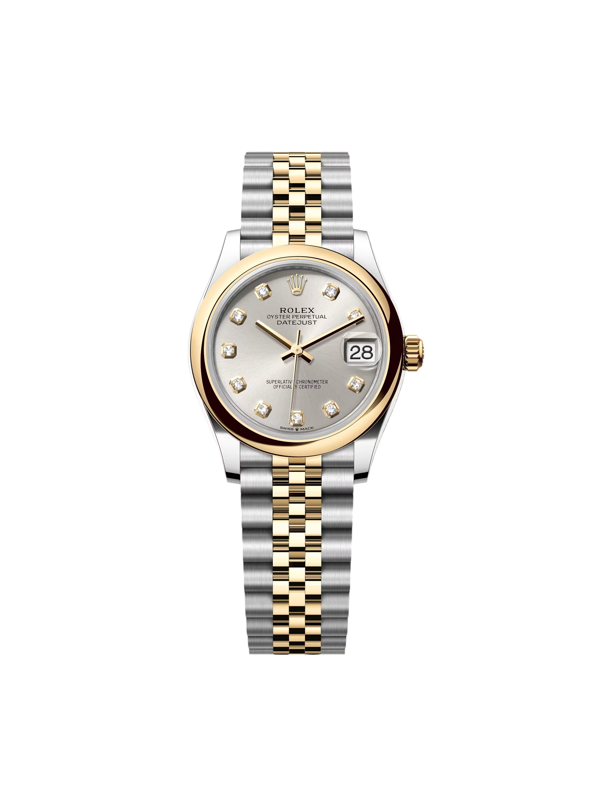 【Super Clone】ROLEX Datejust m278243-0019/0020 31mm Silver Dial Yellow Rolesor Oyster Watch