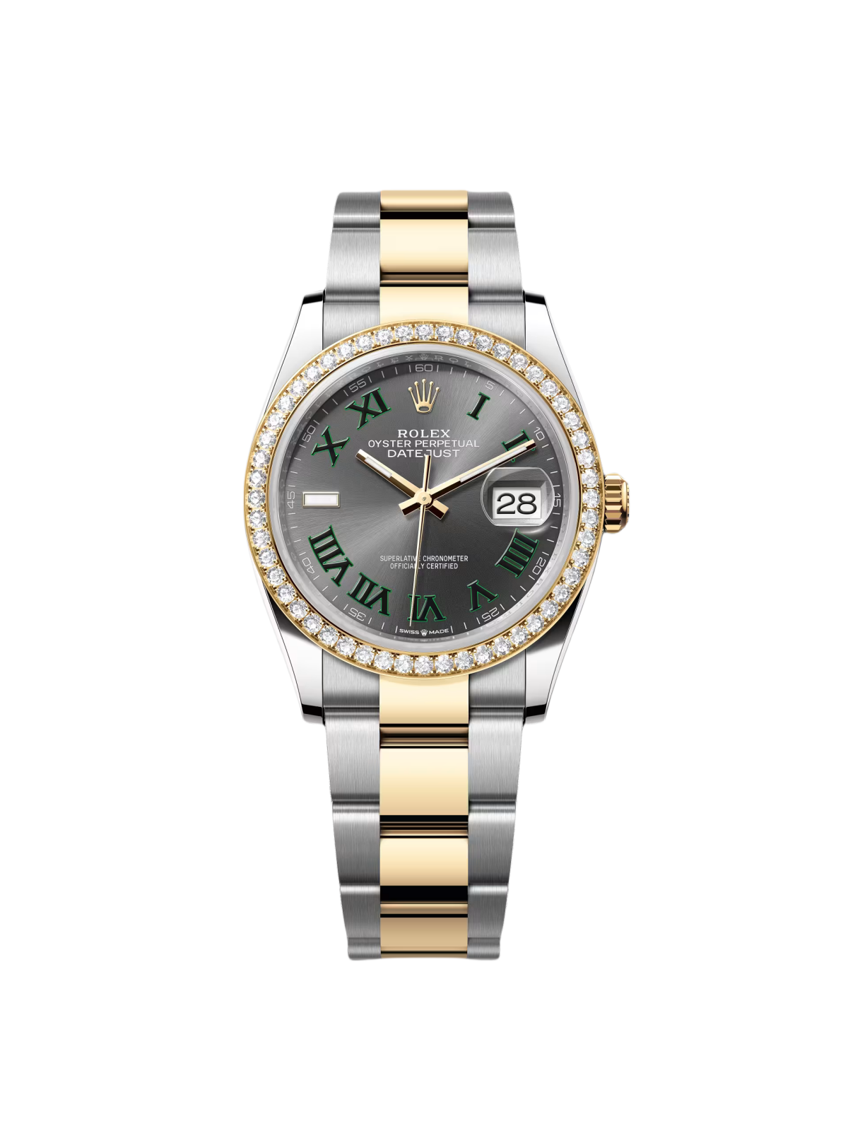 【Super Clone】ROLEX  Datejust 36mm 126283 Wimbledon Slate Dial Jubilee Bracelet Watch