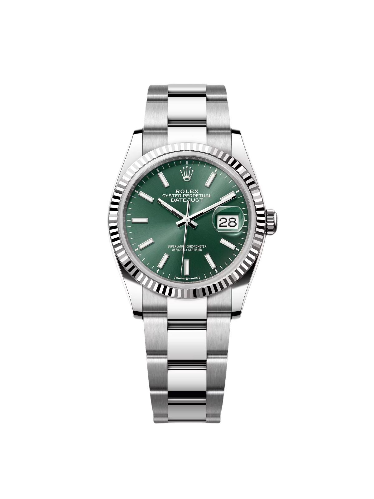 【Super Clone】ROLEX Datejust 36mm 126234 Mint Green Dial Jubilee Bracelet Watch