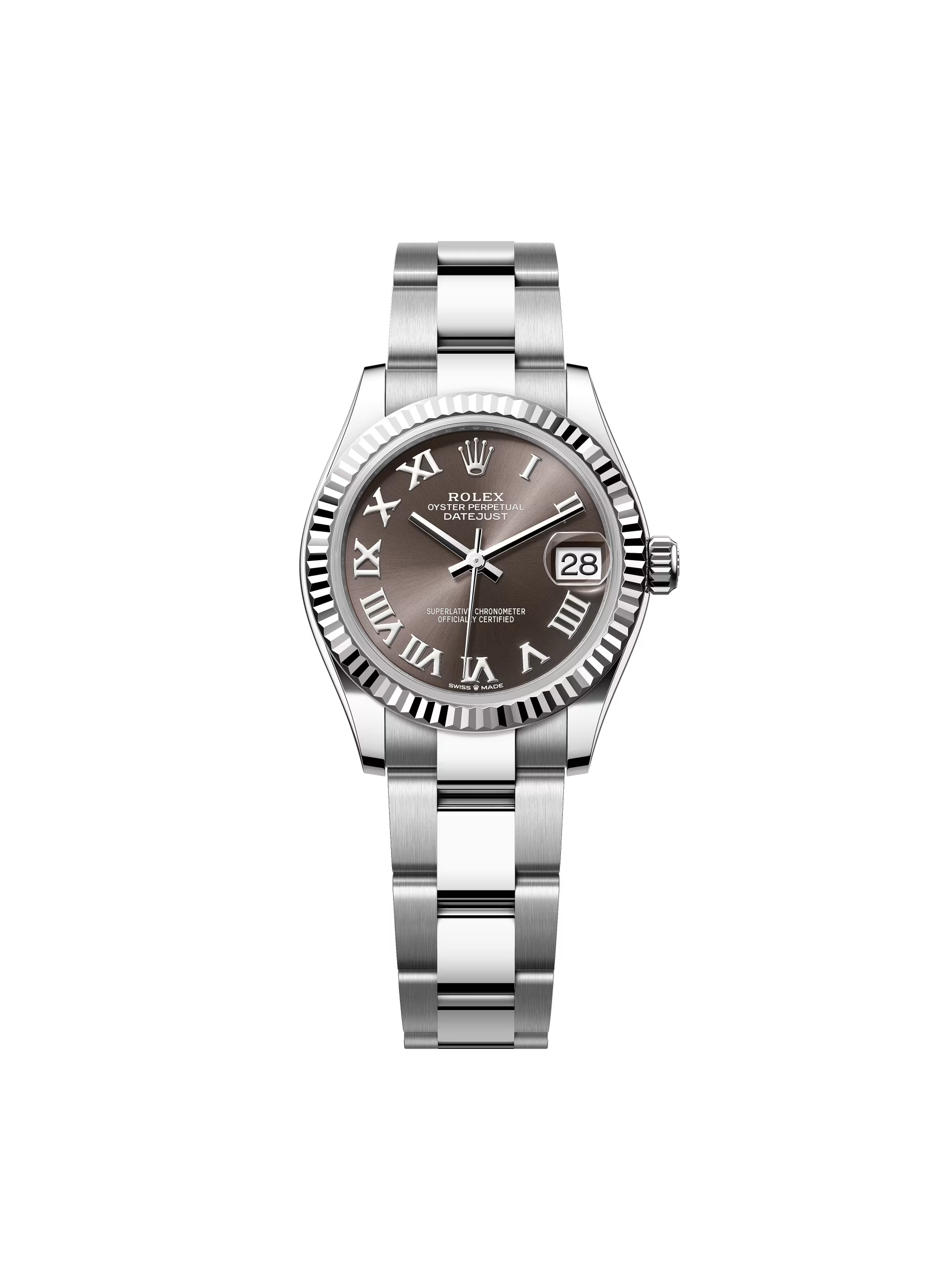 【Super Clone】ROLEX Datejust m278274-0021/0022 Dark Grey Roman 31mm Dial Oyster Watch