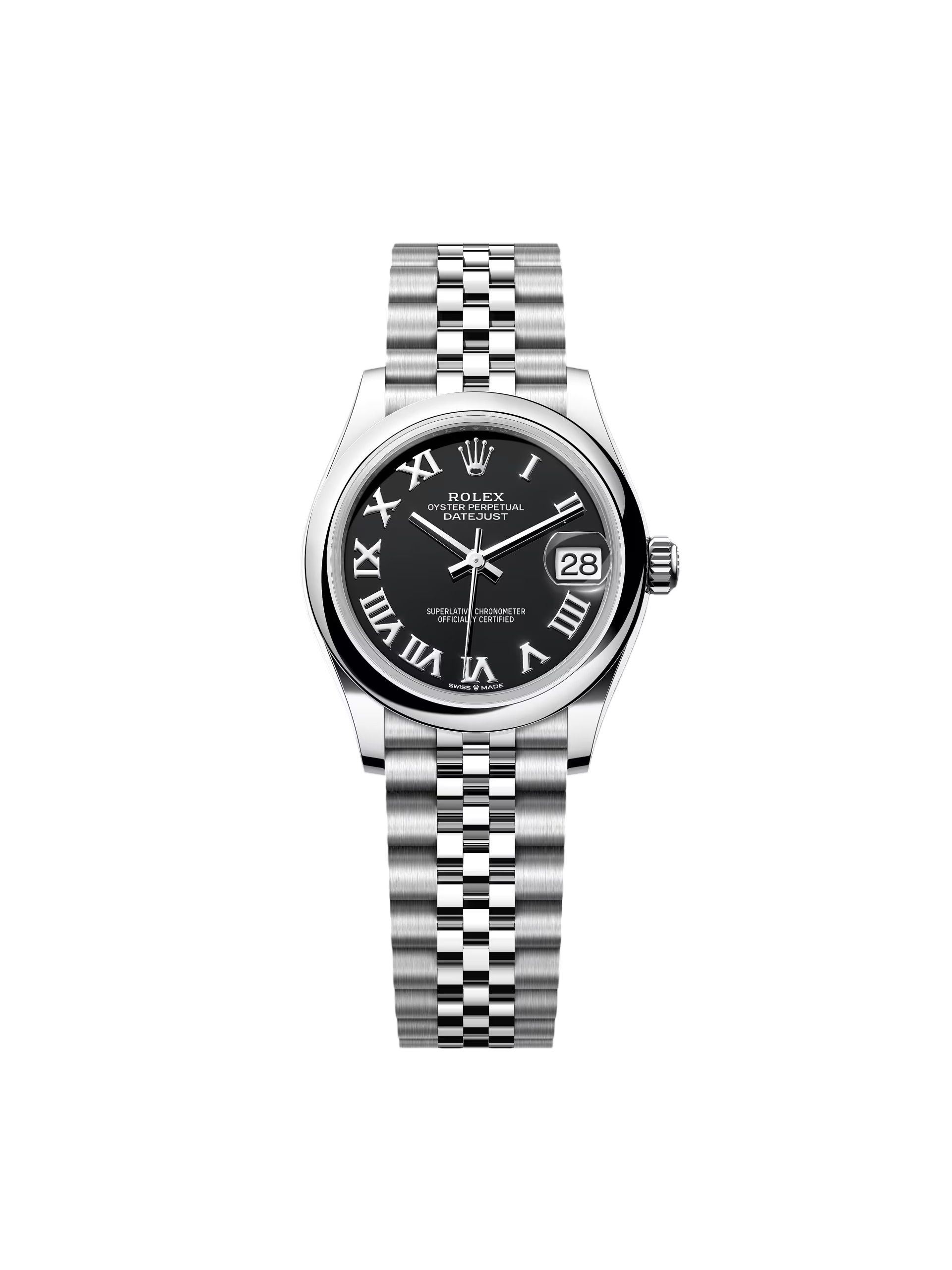 【Super Clone】ROLEX Datejust m278240-0001/0002 31mm Black Roman Domed Bezel Oyster Oystersteel