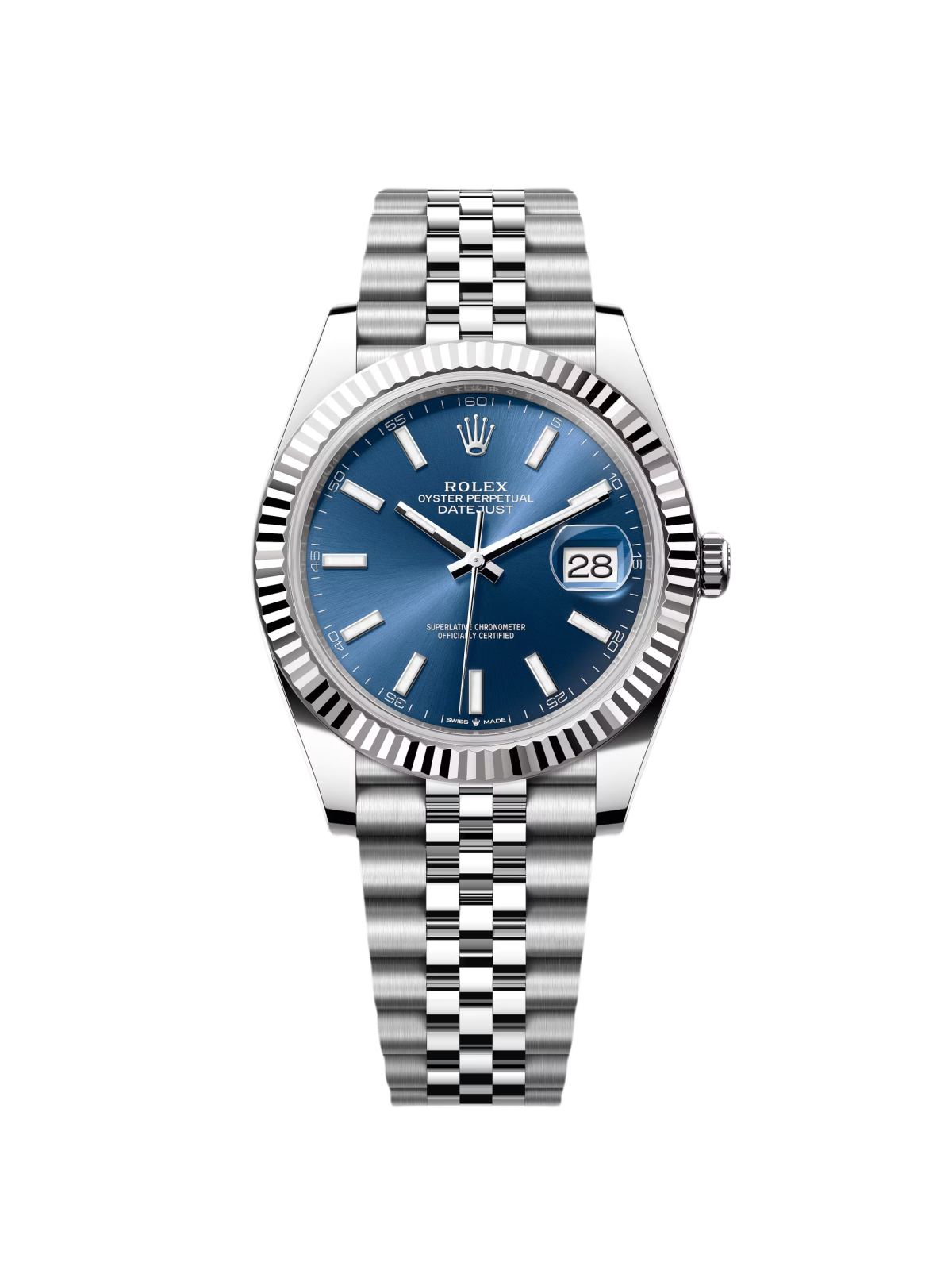 【Super Clone】ROLEX  Datejust 41mm 126334 Blue Index Oyster Stainless Steel Men’s Watch
