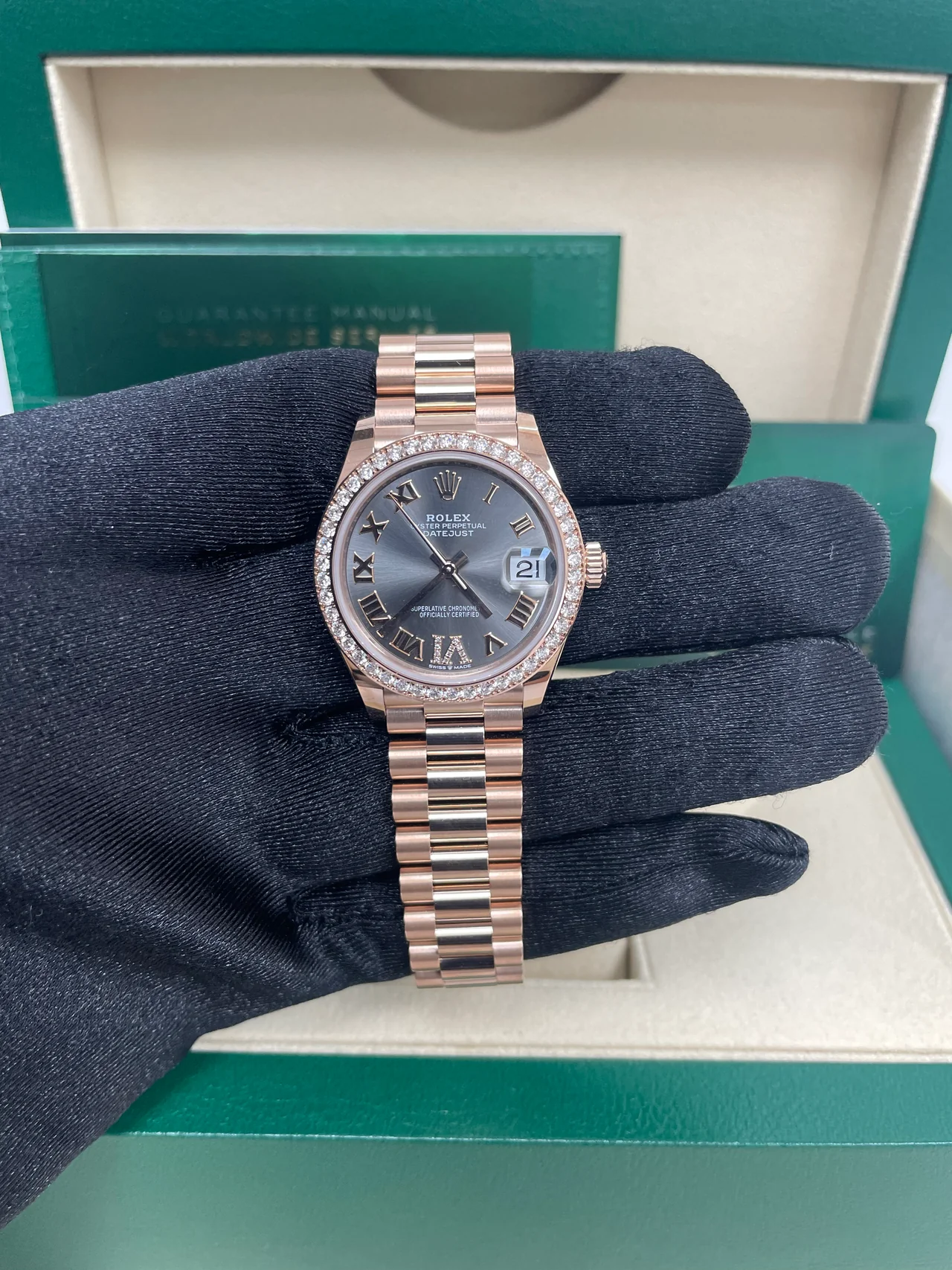 【Super Clone】ROLEX  Datejust m278285RBR-0027 Slate Dial 31mm