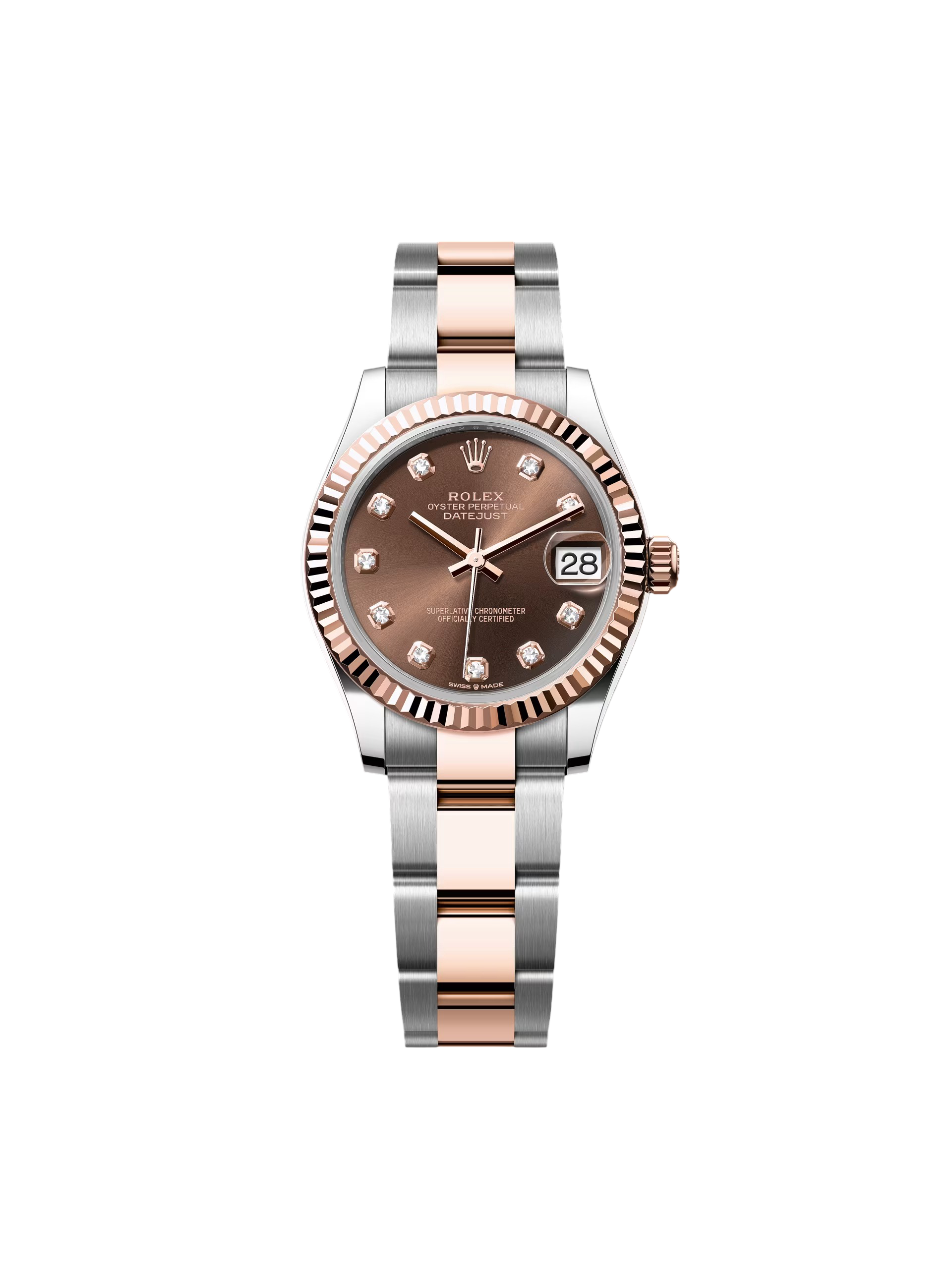 【Super Clone】ROLEX Datejust m278271-0027/0028 Chocolate 31mm Dial Oyster Bracelet Watch