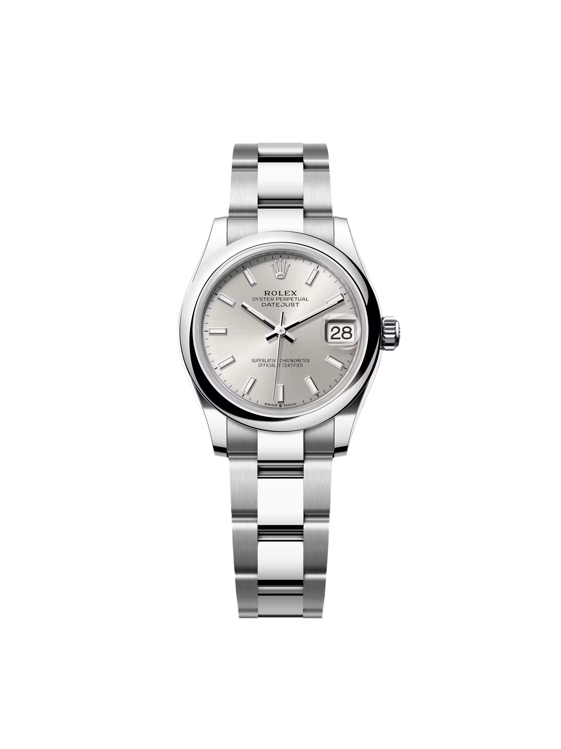 【Super Clone】ROLEX Datejust m278240-0005/0006 31mm  Silver Index Domed Bezel Oyster Oystersteel