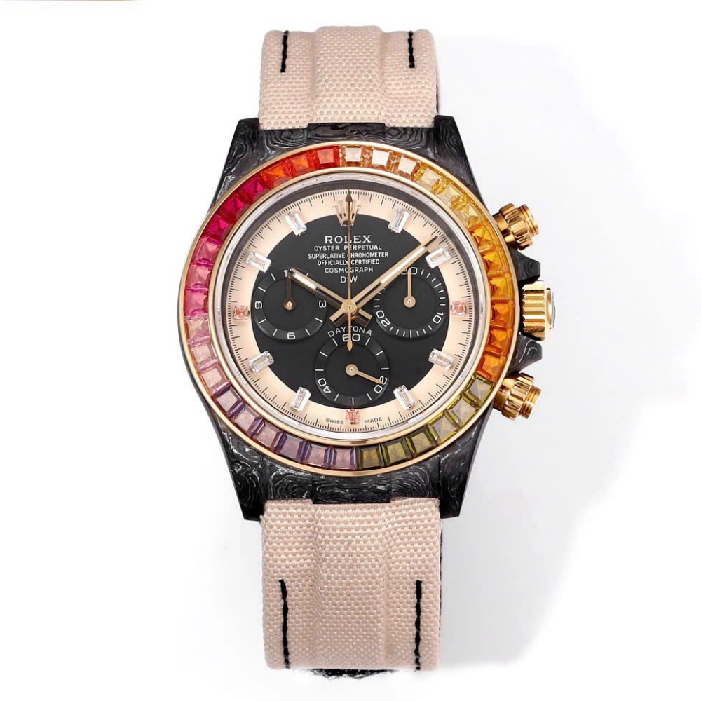 【Super Clone】ROLEX Cosmograph Daytona Rainbow 116595RBOW 40mm Replica 1:1 – Top Quality Version