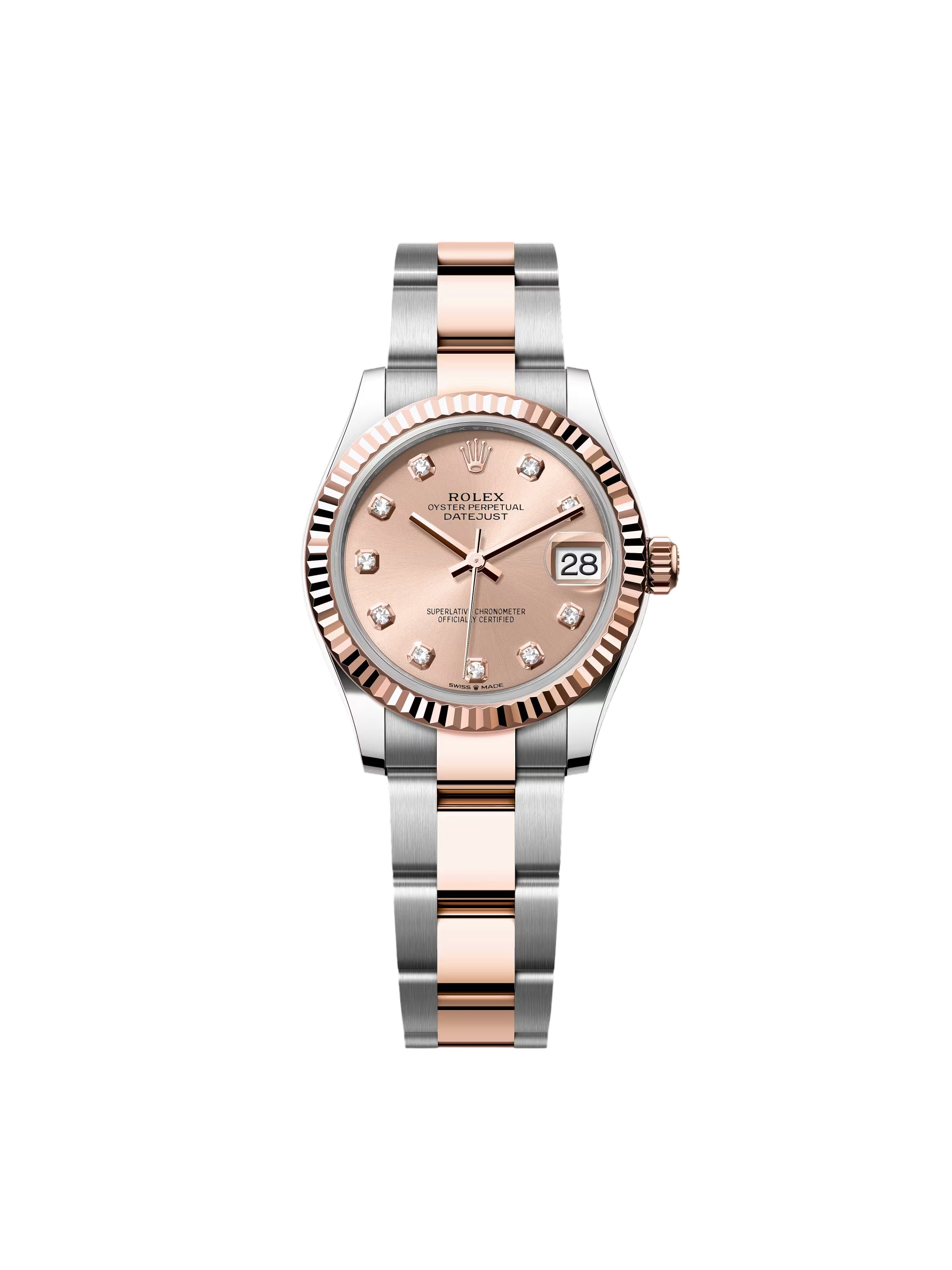 【Super Clone】ROLEX Datejust m278271-0023/0024 Rose 31mm Dial Oyster Bracelet Watch