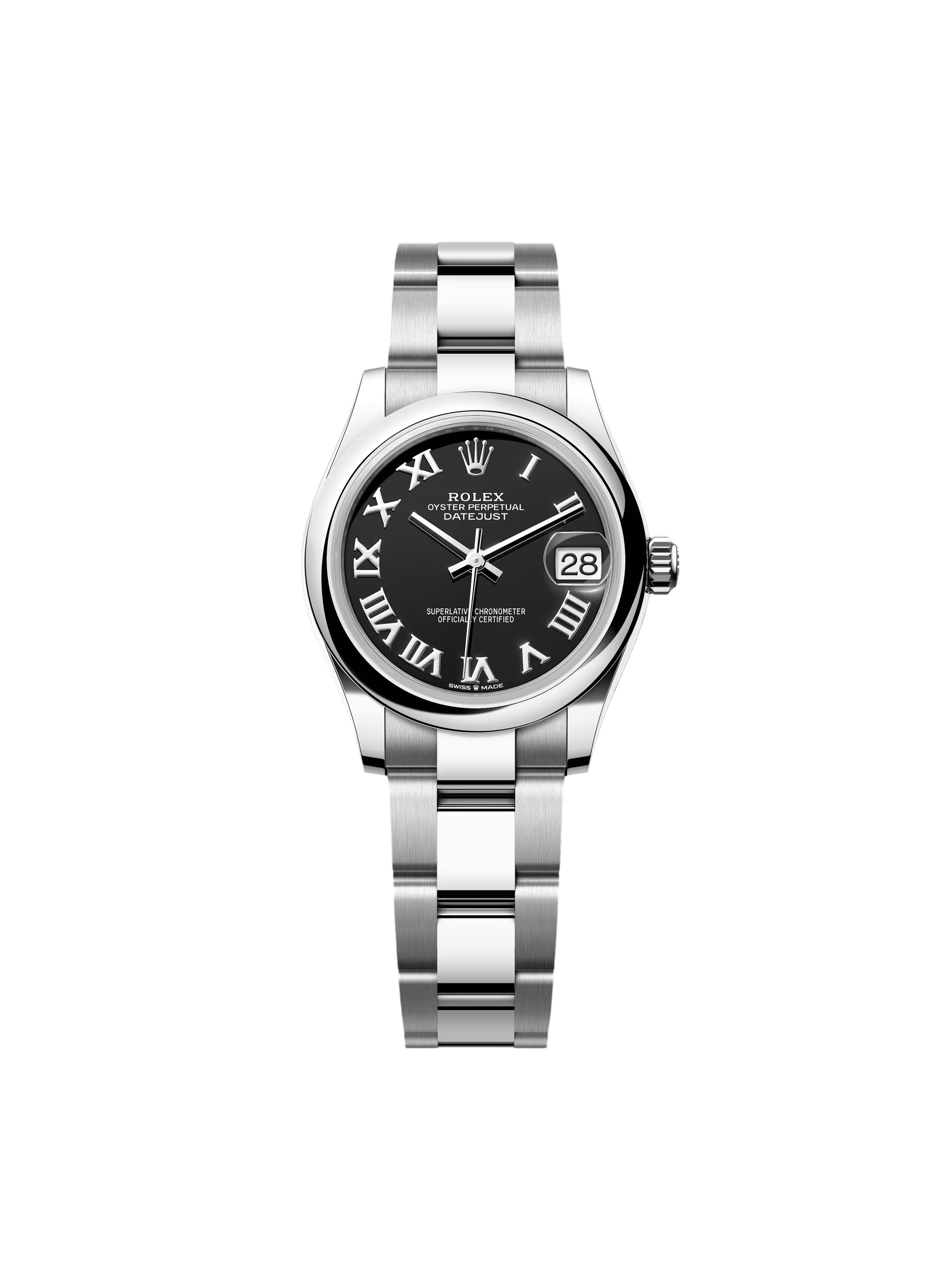 【Super Clone】ROLEX Datejust m278240-0001/0002 31mm Black Roman Domed Bezel Oyster Oystersteel