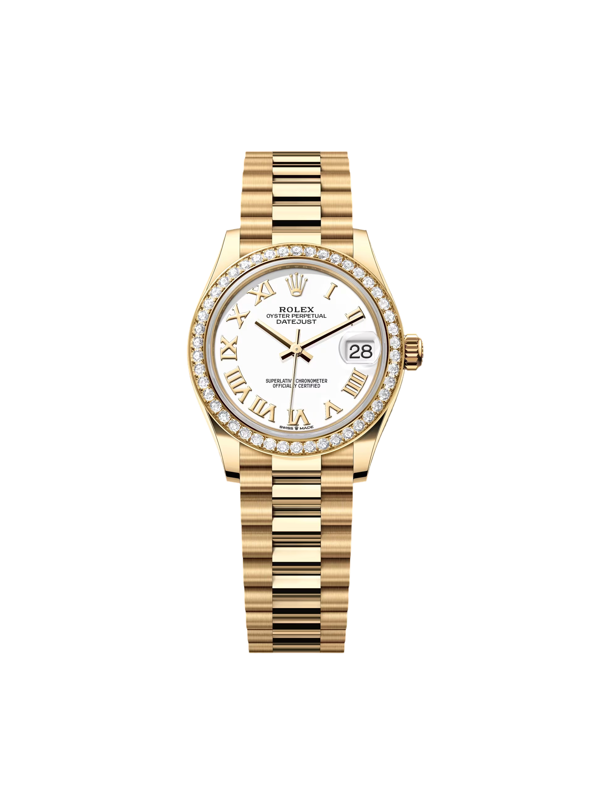 【Super Clone】ROLEX Datejust m278288RBR-0009 White 31mm Dial President Bracelet Watch