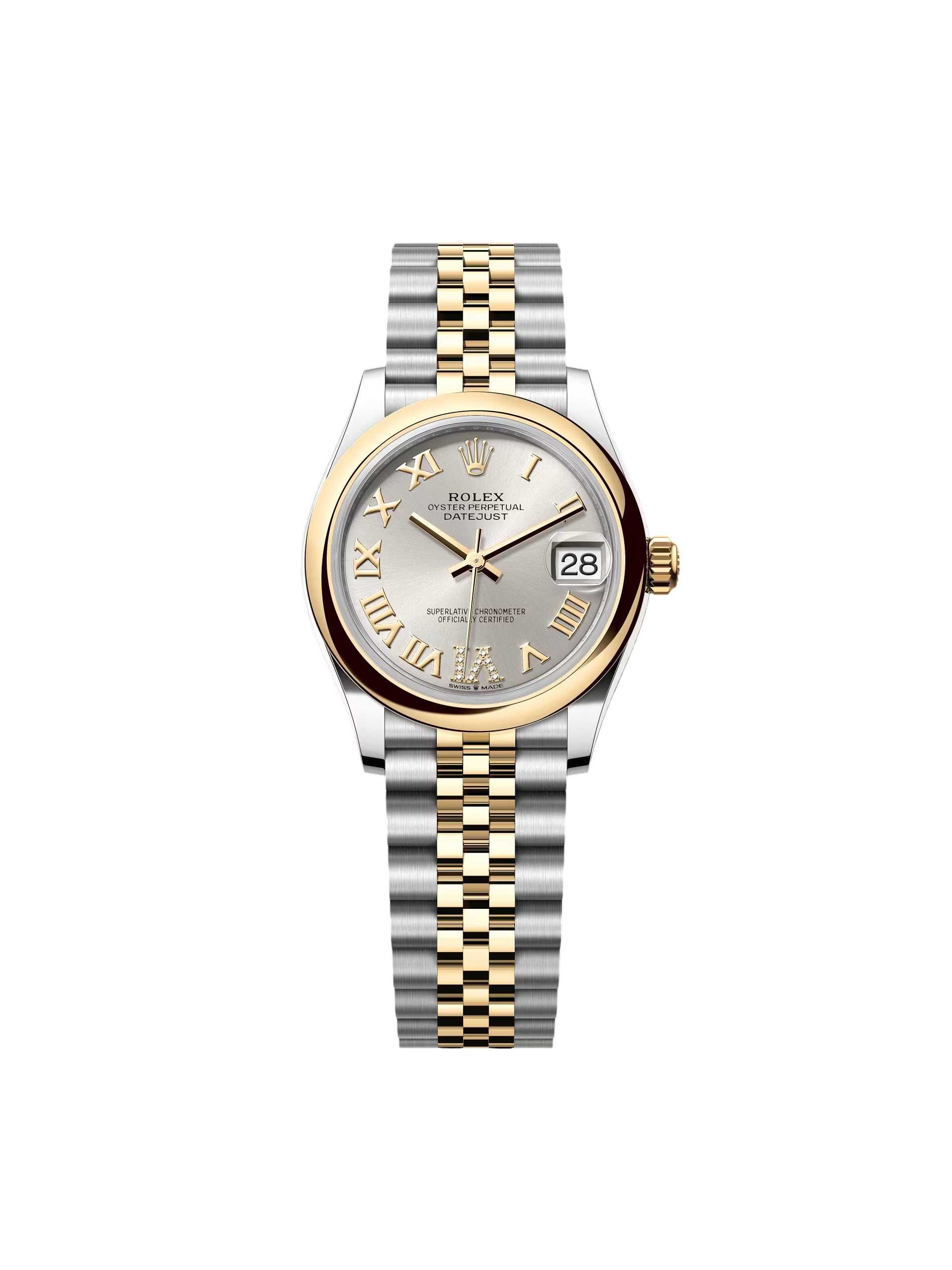 【Super Clone】ROLEX  Datejust m278243-0003/0004 31mm Silver Dial Yellow Rolesor Oyster Watch