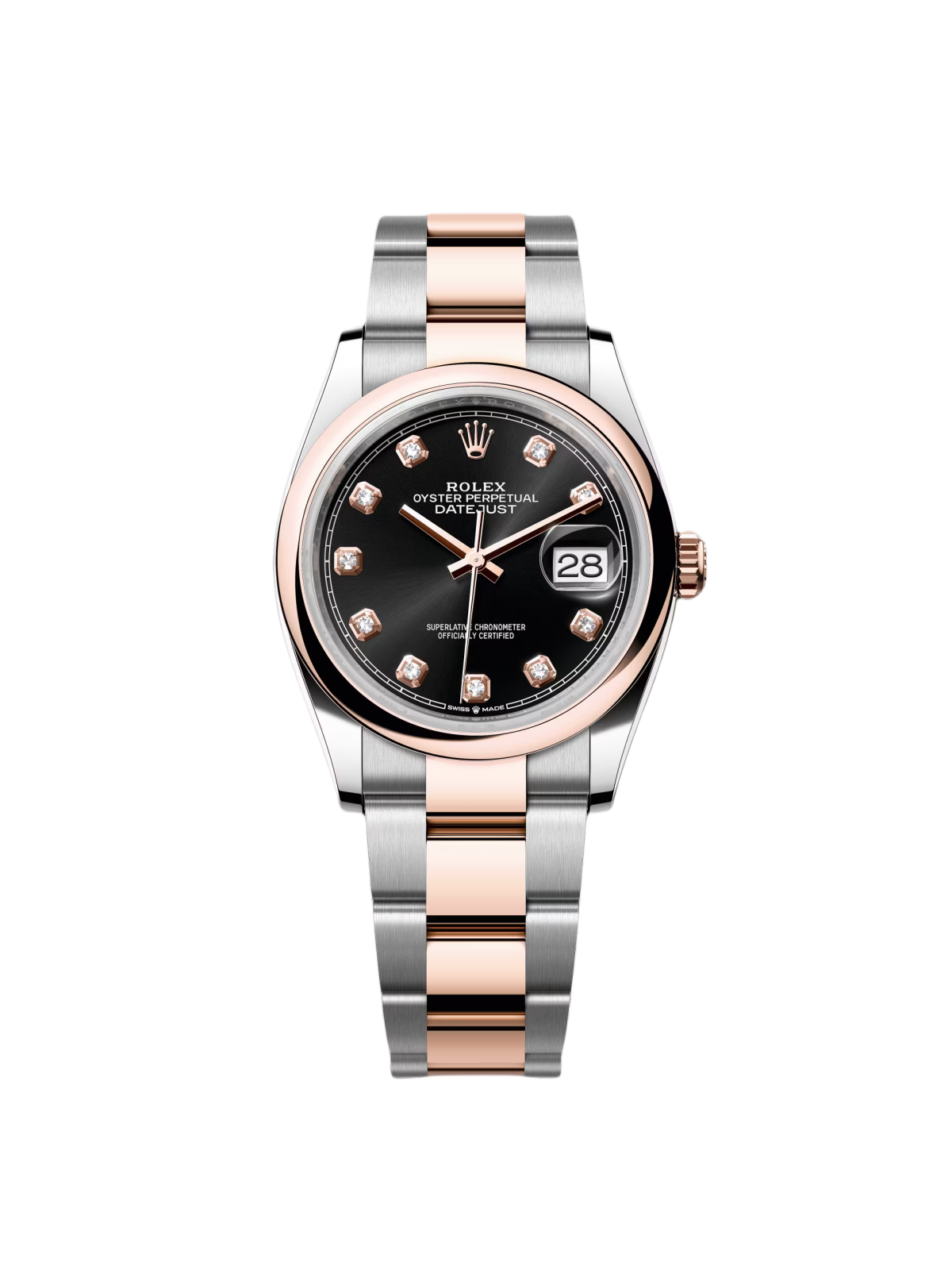 【Super Clone】ROLEX  Datejust 36mm 126201 Bright Black Dial Jubilee Bracelet Watch