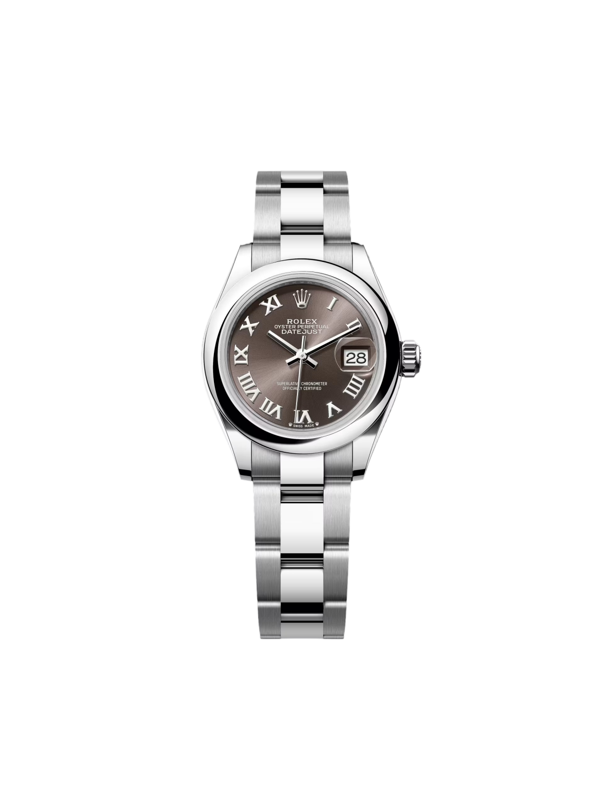 【Super Clone】ROLEX Lady-Datejust 28mm  m279160 Oyster Perpetual Dark Grey Dial Oyster Bracelet