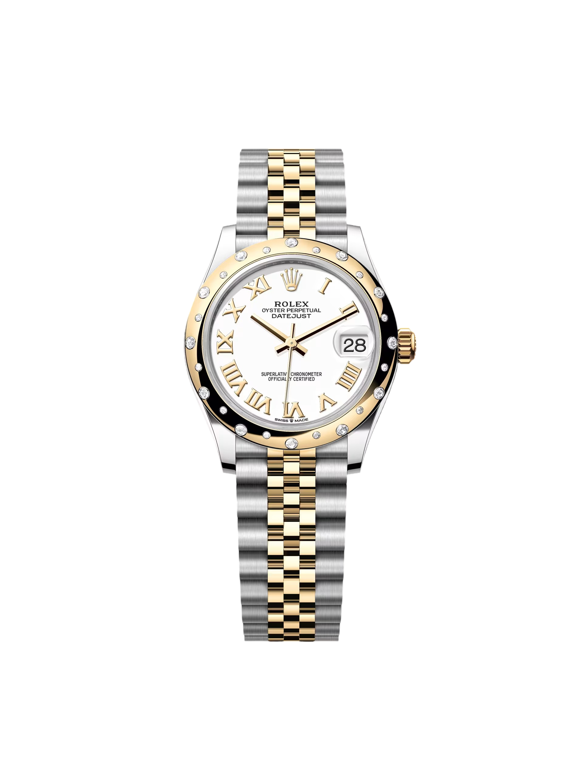 【Super Clone】ROLEX Datejust m278343-0001/0002 White Dial Yellow Rolesor Oyster Watch