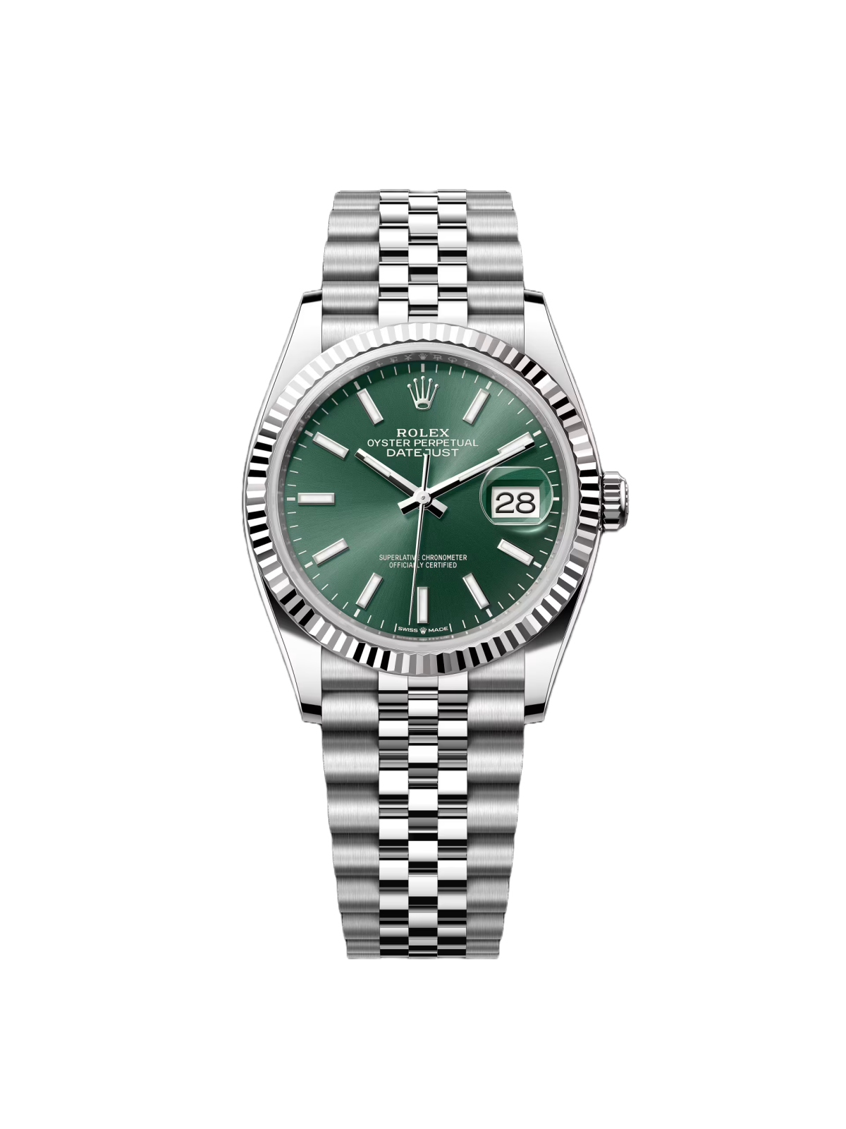 【Super Clone】ROLEX Datejust 36mm 126234 Mint Green Dial Jubilee Bracelet Watch