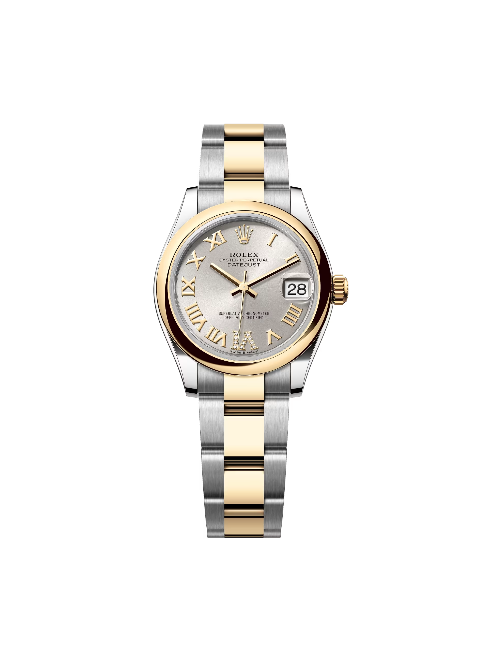 【Super Clone】ROLEX  Datejust m278243-0003/0004 31mm Silver Dial Yellow Rolesor Oyster Watch