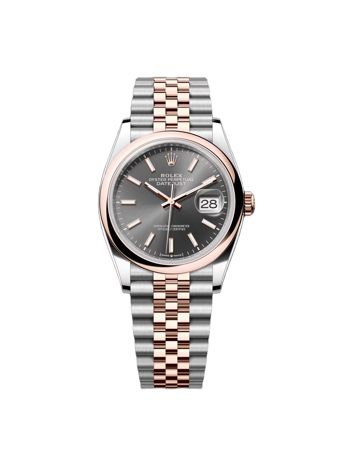 【Super Clone】ROLEX  Datejust 36mm 126201 Slate Dial Oyster Bracelet Watch