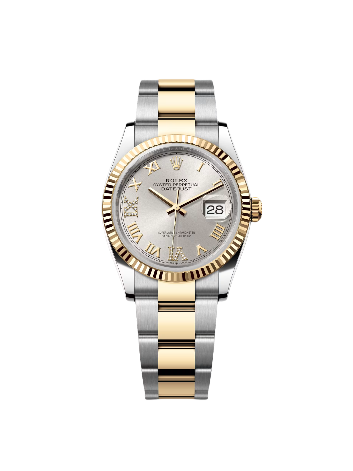 【Super Clone】ROLEX  Datejust 36mm 126233 Silver Dial Jubilee Bracelet Watch